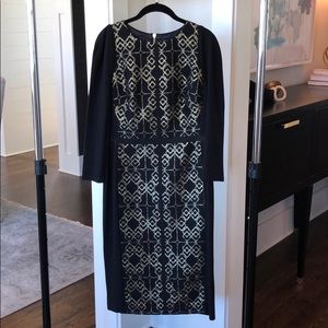 Ted Baker long sleeve midi dress